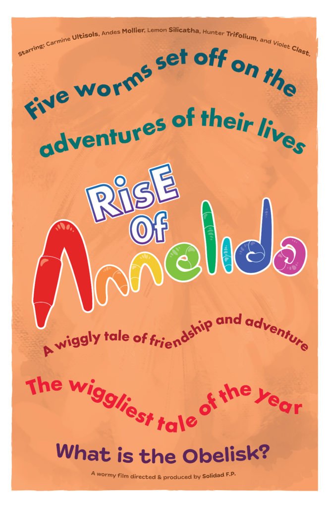 Rise of Annelida Orange Text Focused poster