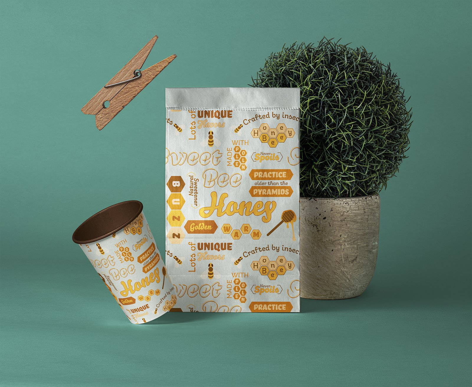 Honey based texture pattern