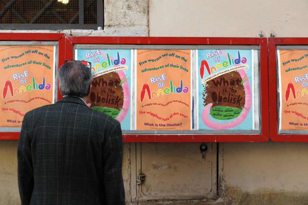 Wild posting of posters